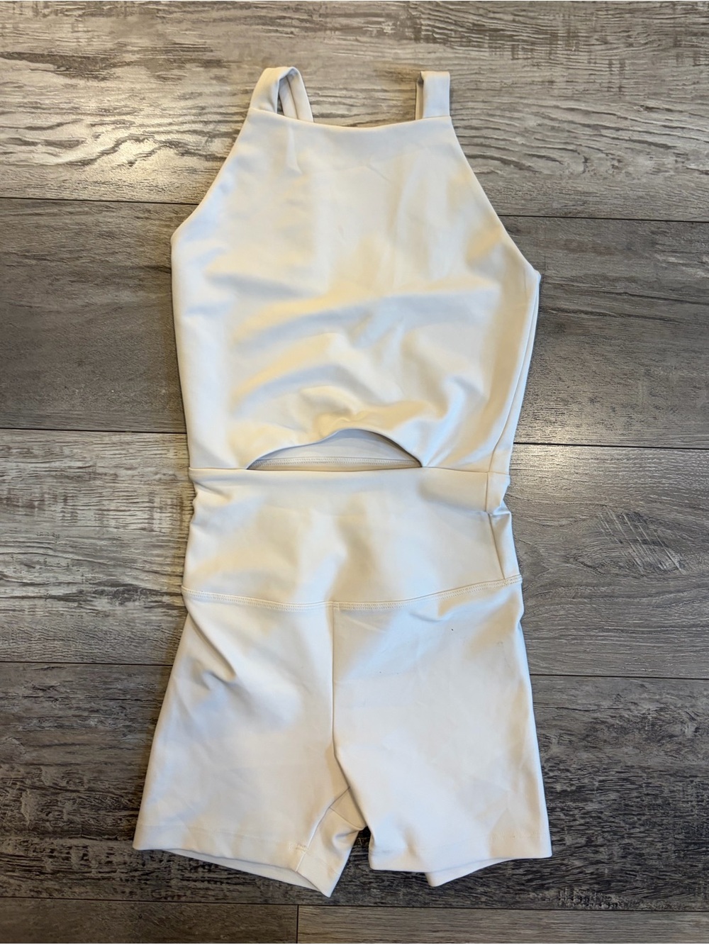 Year of Ours Cutout High-Neck Jumpsuit Romper